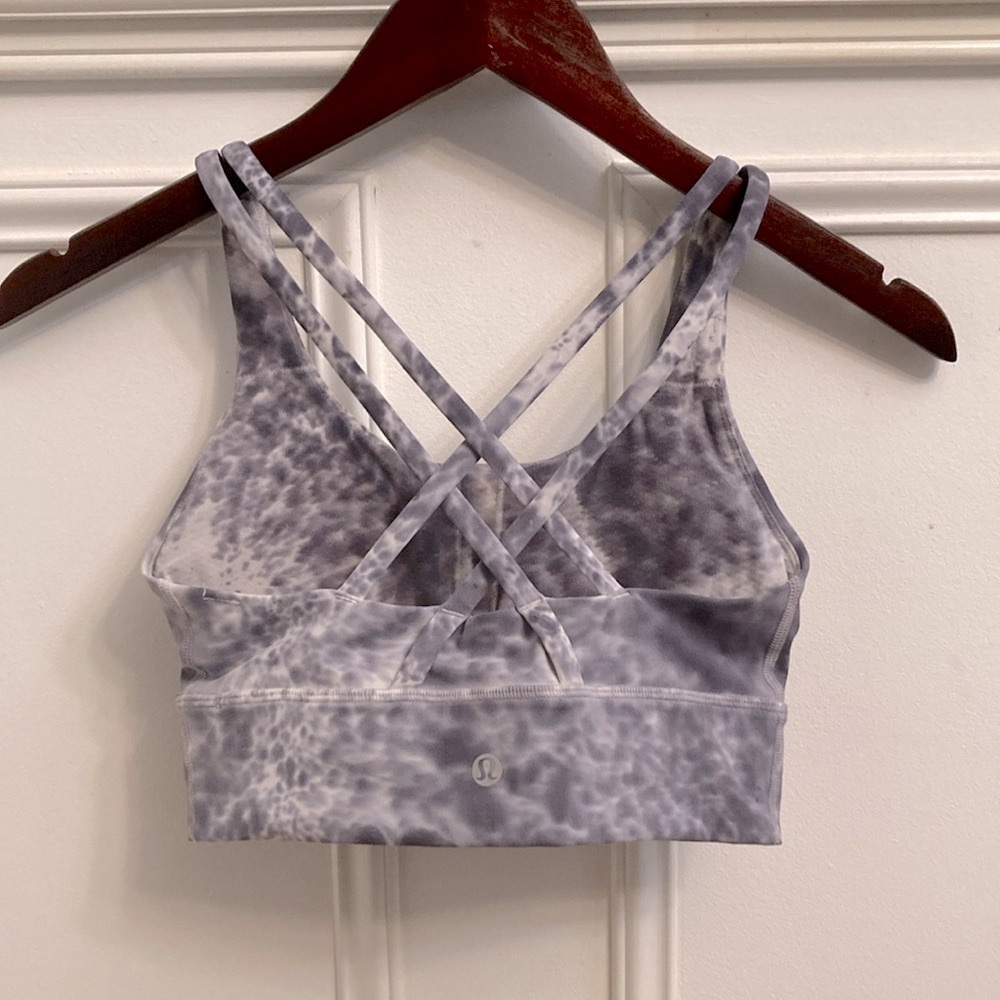 Lululemon Energy Bra Marble Dye Grey